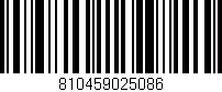 Código de barras (EAN, GTIN, SKU, ISBN): '810459025086'