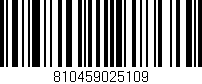 Código de barras (EAN, GTIN, SKU, ISBN): '810459025109'