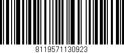 Código de barras (EAN, GTIN, SKU, ISBN): '8119571130923'