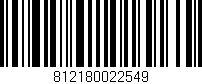 Código de barras (EAN, GTIN, SKU, ISBN): '812180022549'