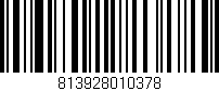 Código de barras (EAN, GTIN, SKU, ISBN): '813928010378'