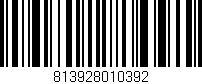 Código de barras (EAN, GTIN, SKU, ISBN): '813928010392'