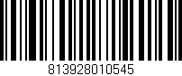 Código de barras (EAN, GTIN, SKU, ISBN): '813928010545'