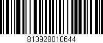 Código de barras (EAN, GTIN, SKU, ISBN): '813928010644'