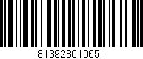 Código de barras (EAN, GTIN, SKU, ISBN): '813928010651'