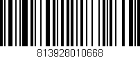 Código de barras (EAN, GTIN, SKU, ISBN): '813928010668'