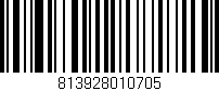 Código de barras (EAN, GTIN, SKU, ISBN): '813928010705'