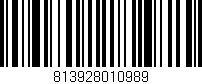 Código de barras (EAN, GTIN, SKU, ISBN): '813928010989'