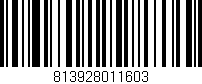 Código de barras (EAN, GTIN, SKU, ISBN): '813928011603'