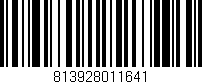 Código de barras (EAN, GTIN, SKU, ISBN): '813928011641'