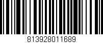 Código de barras (EAN, GTIN, SKU, ISBN): '813928011689'