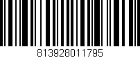 Código de barras (EAN, GTIN, SKU, ISBN): '813928011795'