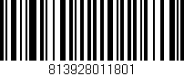 Código de barras (EAN, GTIN, SKU, ISBN): '813928011801'