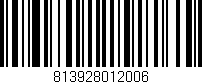 Código de barras (EAN, GTIN, SKU, ISBN): '813928012006'