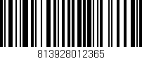 Código de barras (EAN, GTIN, SKU, ISBN): '813928012365'