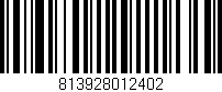 Código de barras (EAN, GTIN, SKU, ISBN): '813928012402'