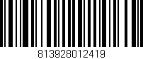 Código de barras (EAN, GTIN, SKU, ISBN): '813928012419'