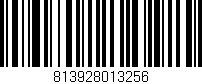 Código de barras (EAN, GTIN, SKU, ISBN): '813928013256'