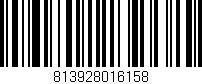 Código de barras (EAN, GTIN, SKU, ISBN): '813928016158'