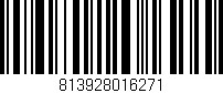 Código de barras (EAN, GTIN, SKU, ISBN): '813928016271'