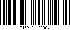 Código de barras (EAN, GTIN, SKU, ISBN): '8152131139004'