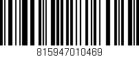Código de barras (EAN, GTIN, SKU, ISBN): '815947010469'
