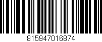 Código de barras (EAN, GTIN, SKU, ISBN): '815947016874'