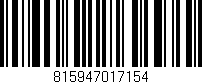 Código de barras (EAN, GTIN, SKU, ISBN): '815947017154'