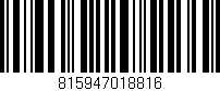 Código de barras (EAN, GTIN, SKU, ISBN): '815947018816'