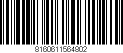 Código de barras (EAN, GTIN, SKU, ISBN): '8160611564802'