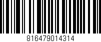 Código de barras (EAN, GTIN, SKU, ISBN): '816479014314'