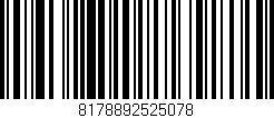 Código de barras (EAN, GTIN, SKU, ISBN): '8178892525078'