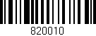 Código de barras (EAN, GTIN, SKU, ISBN): '820010'