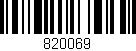 Código de barras (EAN, GTIN, SKU, ISBN): '820069'