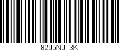 Código de barras (EAN, GTIN, SKU, ISBN): '8205NJ/3K'