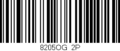 Código de barras (EAN, GTIN, SKU, ISBN): '8205OG/2P'