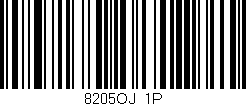Código de barras (EAN, GTIN, SKU, ISBN): '8205OJ/1P'