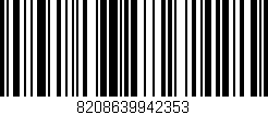 Código de barras (EAN, GTIN, SKU, ISBN): '8208639942353'