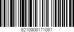 Código de barras (EAN, GTIN, SKU, ISBN): '8210908171081'