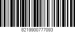 Código de barras (EAN, GTIN, SKU, ISBN): '8219900777093'