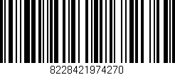 Código de barras (EAN, GTIN, SKU, ISBN): '8228421974270'