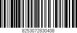 Código de barras (EAN, GTIN, SKU, ISBN): '8253072830408'