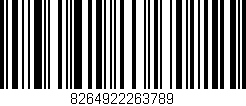 Código de barras (EAN, GTIN, SKU, ISBN): '8264922263789'