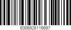 Código de barras (EAN, GTIN, SKU, ISBN): '8306928116697'