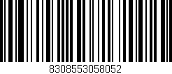 Código de barras (EAN, GTIN, SKU, ISBN): '8308553058052'