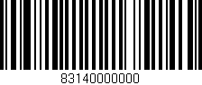 Código de barras (EAN, GTIN, SKU, ISBN): '83140000000'
