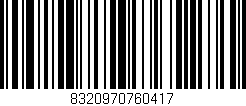 Código de barras (EAN, GTIN, SKU, ISBN): '8320970760417'