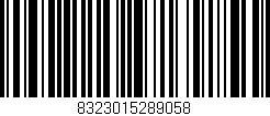 Código de barras (EAN, GTIN, SKU, ISBN): '8323015289058'