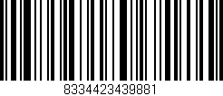 Código de barras (EAN, GTIN, SKU, ISBN): '8334423439881'