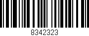 Código de barras (EAN, GTIN, SKU, ISBN): '8342323'